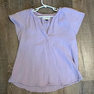 Universal Thread Lilac Gauze Blouse